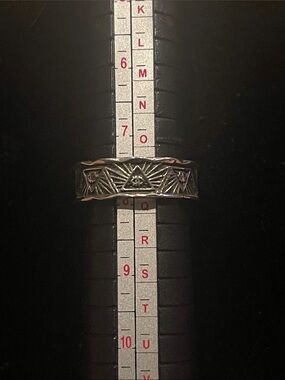 Silver All-Seeing Eye Engraved Men's or unisex Ring - Silver